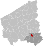 Kuurne West-Flanders Belgium Map